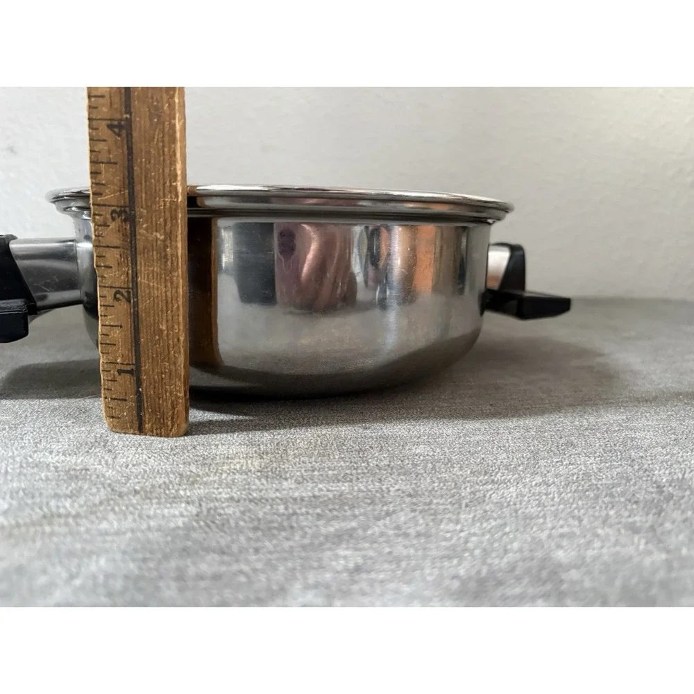 Vtg West Bend Double Boiler Insert Pot Stainless Steel Or Curved Lid?